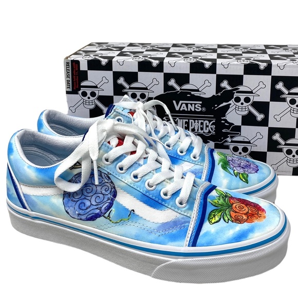VANS x One Piece Old Skool Low Shoes Skate Canvas Women's Sneakers VN0007NT7WN - Picture 1 of 12